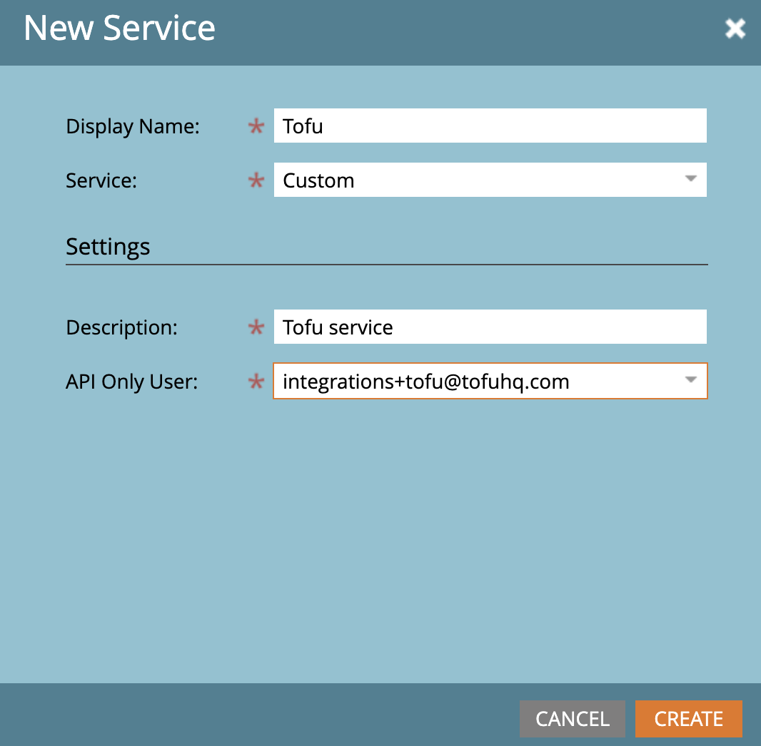 Creating a new Custom service in LaunchPoint