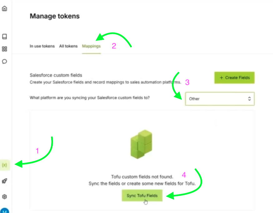 Token Management Mappings Other Sync Tofu Fields